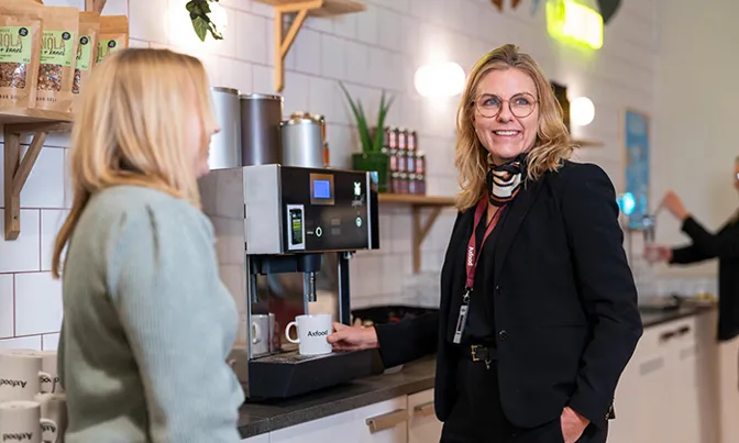 Medarbetare på arbetsplats